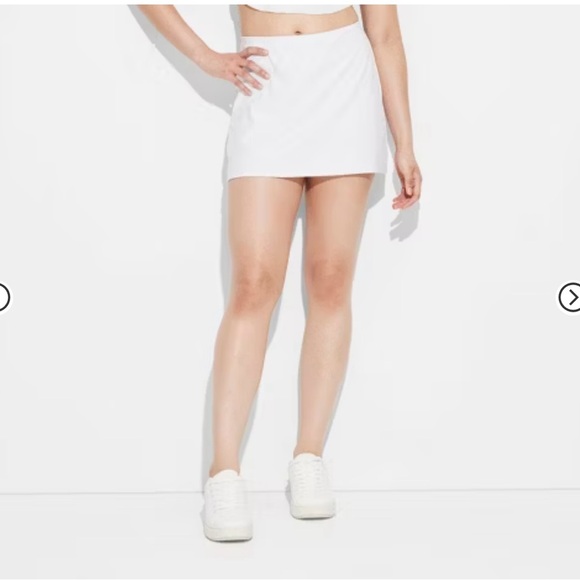 White Tennis Skirt - Picture 1 of 6